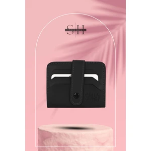 Orijinal Unisex Kartlıklı Kağıt Para Bölmeli Çok Gözlü Çıtçıtlı Yumuşak Deri Mini Şık Kartlık Cüzdan