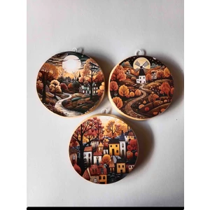 Zeymin Art Mutfak Temalı 3 Lü Duvar Süsü