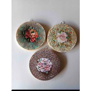 Zeymin Art Mutfak Temalı 3 Lü Duvar Süsü