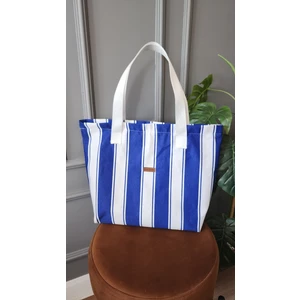 Altın Pamuk Twill Plaj Çantası-Çok Amaçlı Çanta Fermuarlı