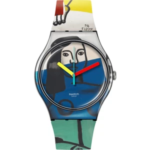 SUOZ363 Swatch Leger's Two Women Holding Flowers Unisex Kol Saati