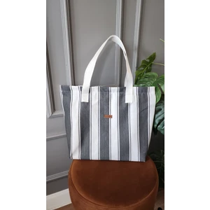 Altın Pamuk Twill Plaj Çantası-Çok Amaçlı Çanta Fermuarlı