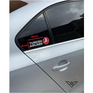 Türk Hava Yolları Turkish Airlines Sticker Oto Yapıştırma Motosiklet Sticker Oto Aksesuar