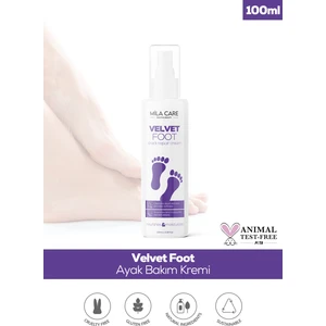 Mila Care Velvet Ayak Bakım Kremi - Topuk Çatlakları ve Kurumuş Ayaklar İçin Nemlendirici ve Yumuşatıcı - 100 ml