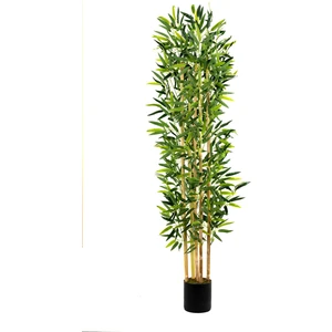 5 Gövdeli Yoğun Yapraklı 150 cm Yapay Bambu Ağacı
