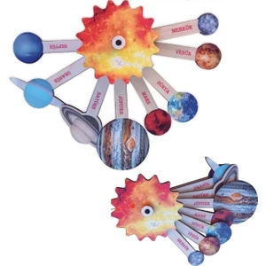 Ahşap Renkli Çakı Modelli Güneş Sistemi