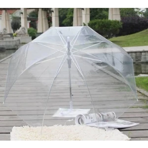 8 Telli Şeffaf Şemsiye