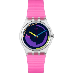 SO28K111 Swatch Neon Pink Podium Bayan Kol Saati