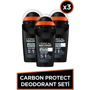 L'Oréal Paris Men Expert Loreal Paris Expert Carbon Protect Anti Super Roll On 50 Ml X 3 Adet