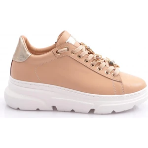 ES852 Kadın Kalin Taban Ari Tokalı Sneakers Ayakkabı