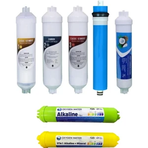 OXYGEN WATER Kapalı Kasa Su Arıtma Cihazı 7 Li Eco Inline Filtre Seti