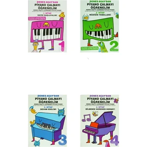 Denes Agay 'dan Piyano Çalmayı Öğrenelim Tam Set 4 Kitap!