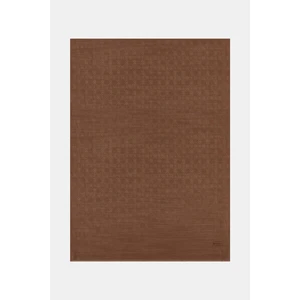 Pamuk Ipek Monogram Şal 40752-KAHVE