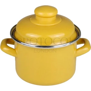 Emaye Mini Bebek Mama Yemek Yumurta Haşlama Derin Tencere 12CM (900 Ml)