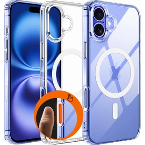 iPhone 16 Kılıf Magsafe Özellikli Şeffaf Silikon Kılıf