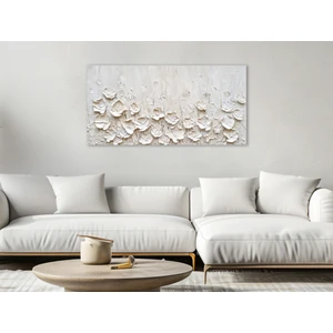 Allure Art Design 3 Boyutlu Görünümlü Soyut Çiçek Tablo Soyut Çiçek Kanvas Tablo