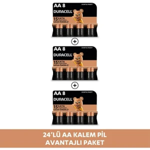 Alkalin Aa  Kalem Pil, 1,5V (LR03 / MN2400), 8'li Paket x 3