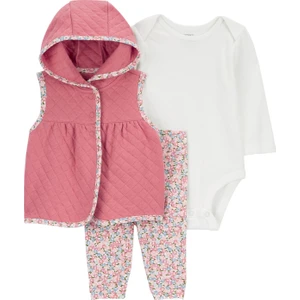Kız Bebek Yelekli Set 3'lü Paket