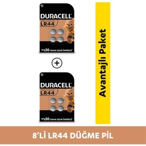 Özel LR44 Alkalin Düğme Pil 1,5V (76A / A76 / V13GA), 4'lü Paket x 2