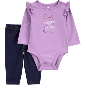 Kız Bebek Body Pantolon Set 2'li Paket