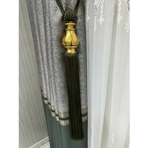 Nivemes Home Nivemeshome Yeşil Saçaklı Gold Aparat Tavan Toplama Braçol