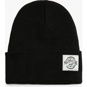 Katlı Bere Baskılı Etiket Detaylı