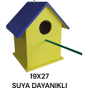 Değerli Hobi Ahşap Kuş Yuvası Dış Mekan Suya Dayanıklı Büyük Boy