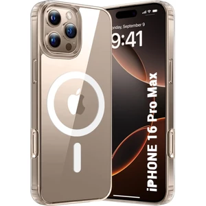 iPhone16 Pro Max Kılıf Magsafe Özellikli Şeffaf Silikon Kılıf