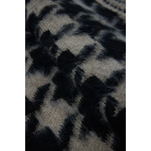 Summer Winter Club Kadın Şardonlu Polo Yaka Fitilli Kenarlı Kolsuz % 100 Ipek Süveter Kazayağı