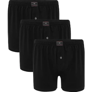 Steve Wolls Erkek Siyah 3’Lü Penye Boxer - 23702