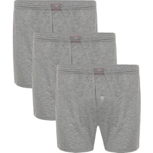 Steve Wolls Erkek Gri 3’Lü Penye Boxer - 23702