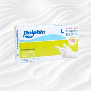 Nivemeshome Dolphin Pudralı Eldiven 100 Adet L Apm
