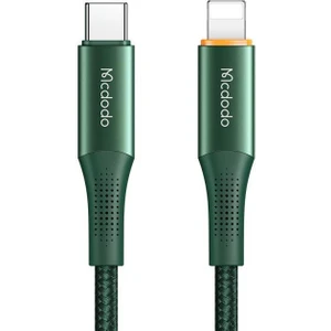 CA-9963 20W Type-C To Lightning Pd Data-Şarj Kablosu 1.8m-Yeşil