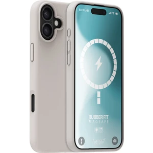 Buff iPhone 16 Magsafe Rubber Fit Silikon Kılıf Stone Gray