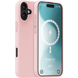 Buff iPhone 16 Magsafe Rubber Fit Silikon Kılıf Light Pink