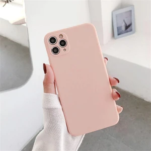 Iphone 7-8 Plus Lansman Likid Silikon Kamera Korumalı Kılıf Pudra Pembe
