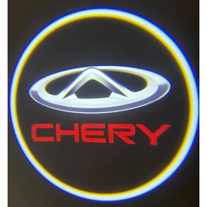 Sistem Led Market Chery Araçlar Için Mesafe Sensörlü  Fotoselli Pilli Yapıştırmalı Kapı Altı LED Logo