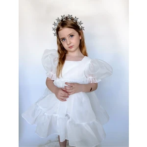 Linola Baby Kids Puffy Şifon Kız Çocuk Parti Elbisesi