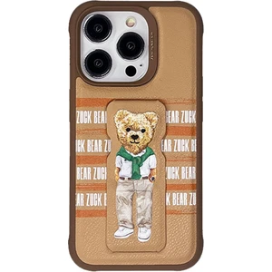 Zuck Bear Zuckbear Apple iPhone 15 Pro Uyumlu Claude Standlı Kapak