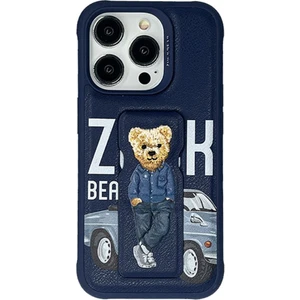 Zuck Bear Zuckbear Apple iPhone 15 Pro Max Uyumlu Claude Standlı Kapak