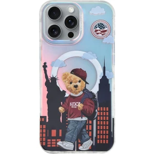 Zuck Bear Zuckbear Apple iPhone 16 Pro Uyumlu Darnell Frosted Laser Magsafe Kapak