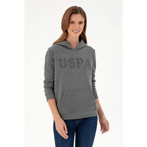 U.S. Polo Assn. Kadın Antrasit Melanj Sweatshirt 50296931-VR081