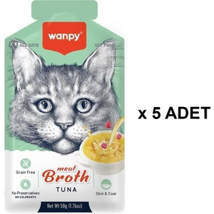 Kediler Için Ton Balığı Eti Çorbası 50 gr x 5 Adet