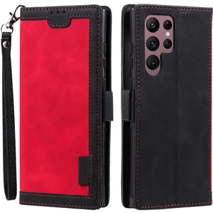 Cool-M Case Samsung Galaxy S24 Ultra Deri Kılıf Kayışlı Retro Ekleme Telefon Kapağı (Yurt Dışından)