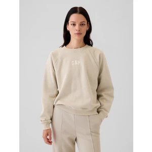 Kadın Bej Vintage Soft Raglan Sweatshirt