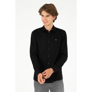 U.S. Polo Assn. Erkek Siyah Gömlek Basic 50293948-VR046