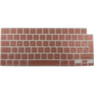 Macbook Kılıf Klavye Koruyucu M1-M2-M3 (Türkçe Q) TouchID'li A2681 A3113, A2941 A3114, A2442 A2779 A2992 A2918, A2485 A2780 A2991 ile Uyumlu