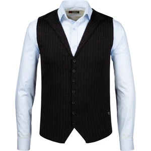 Çizgi Triko Erkek Düğmeli Spor / Klasik Triko Örme Kolsuz Yelek - 5008LS