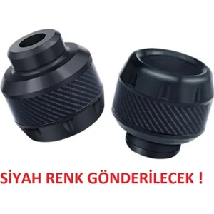 Super Moto  Motosiklet ,scooter Ön Teker Koruma Takozu Karbon Detaylı (Siyah Renk) 16 mm Millere Uygun