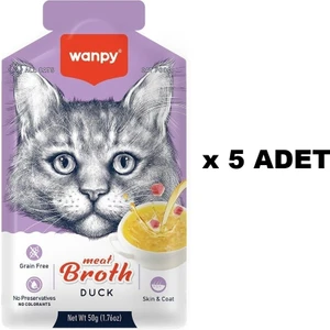 Kediler Için Ördek Eti Çorbası 50 gr x 5 Adet